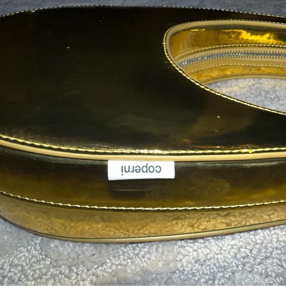 Coperni Mini Swipe Mirrored Metallic Gold Tote Bag - Picture 2 of 12